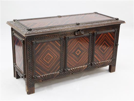 An Anglo Indian coromandel chest, W.3ft 9.5in.